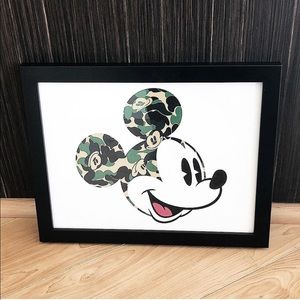 MICKEY MOUSE CAMO ART PRINT